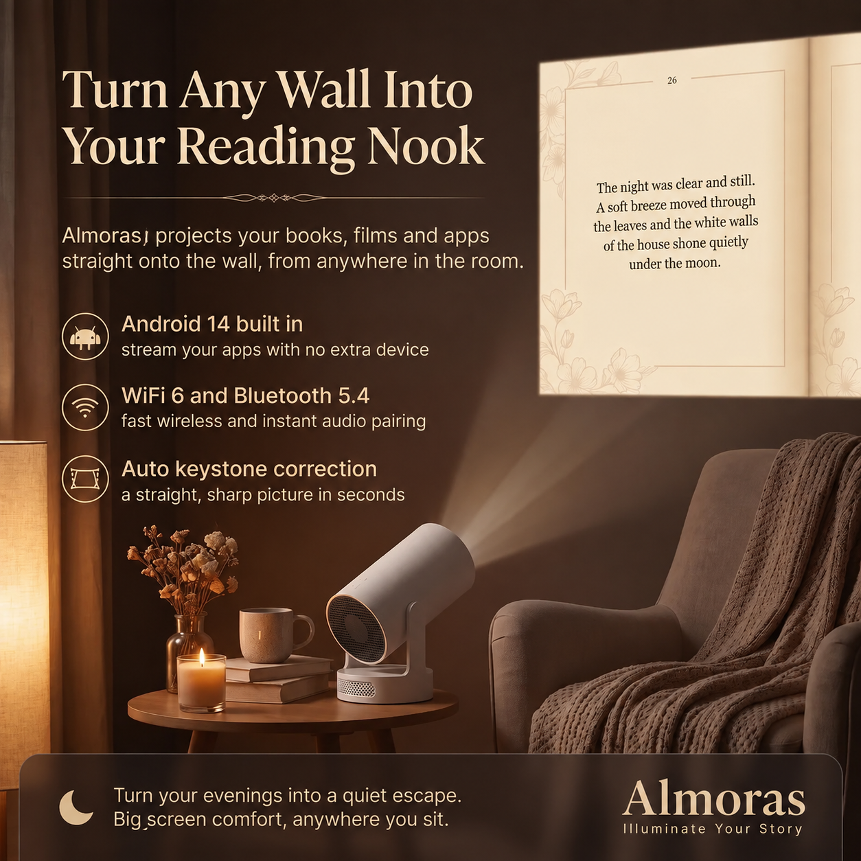 Almoras™ Smart Projector