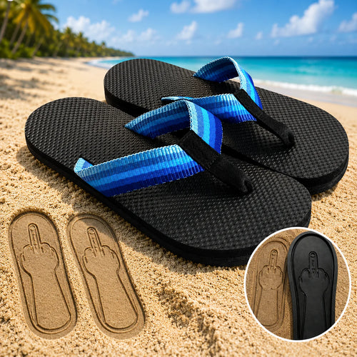 FlipOff™ Sand Print Flip Flops