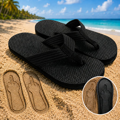 FlipOff™ Sand Print Flip Flops