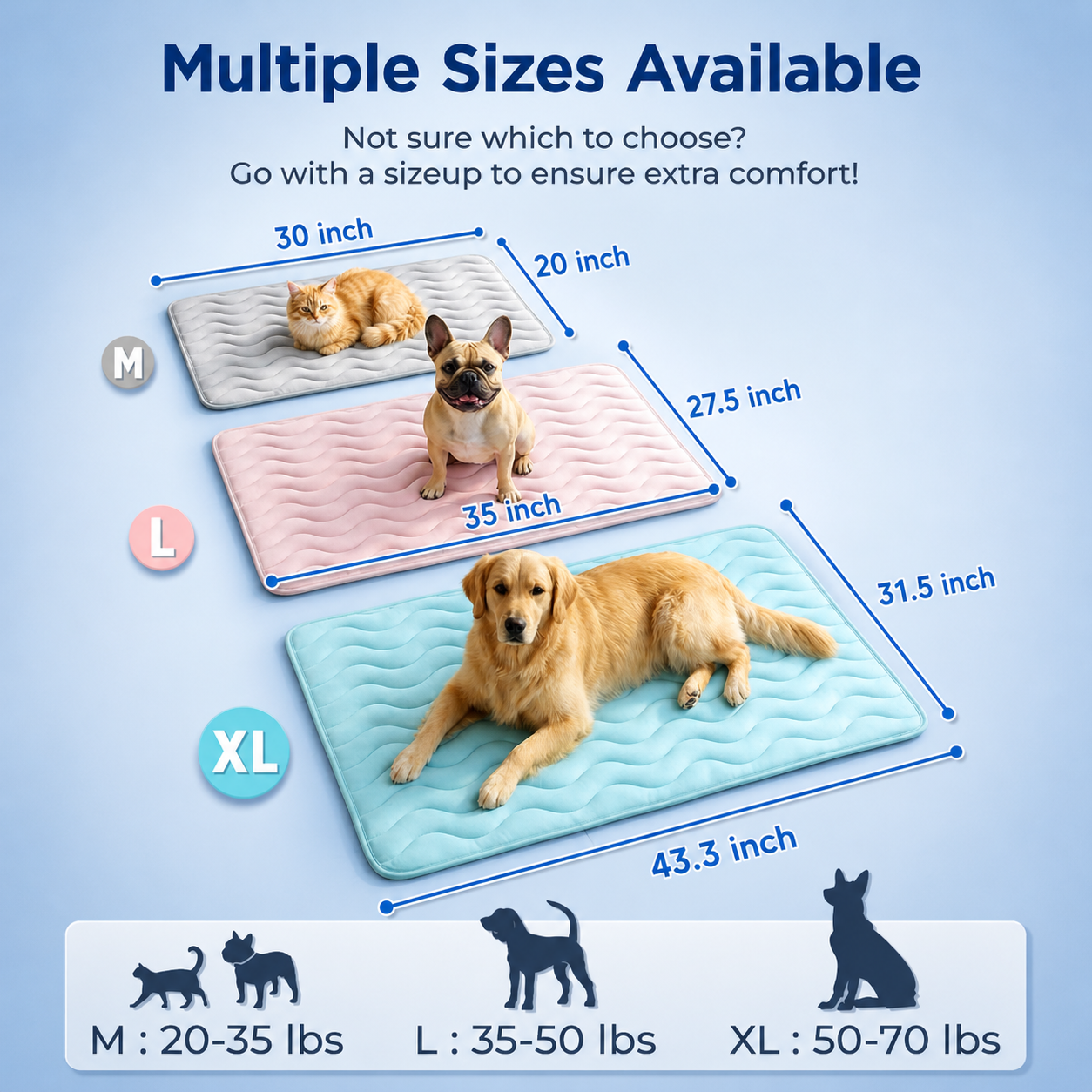 Cooling Pet Mat – Keeps Dogs Cool All Summer